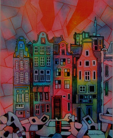 016. Altstadthäuser, Amsterdam